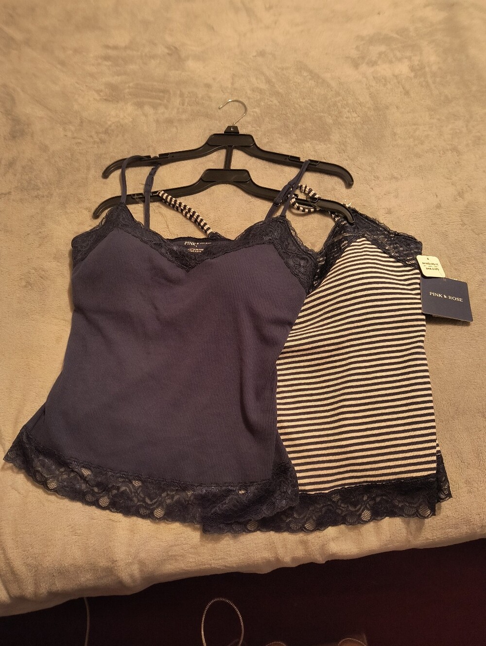 NWT Set of two navy tank tops